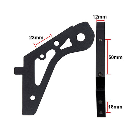 Prawy tylny uchwyt widelca do Kukirin G2 MAX