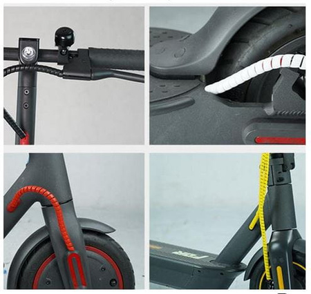 Spiralna Osłona Kabli do Hulajnogi Xiaomi/Ninebot/Motus - BIAŁY