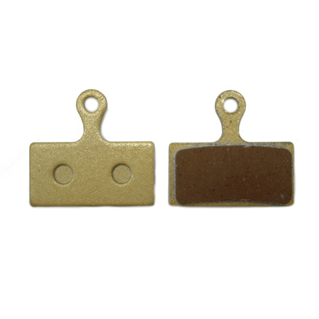 Złote metaliczne klocki hamulcowe do Shimano M665 / M515 / BB5