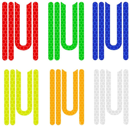 Naklejki odblaskowe na pokrywy śrub do Xiaomi M365 / PRO - Pomarańczowy