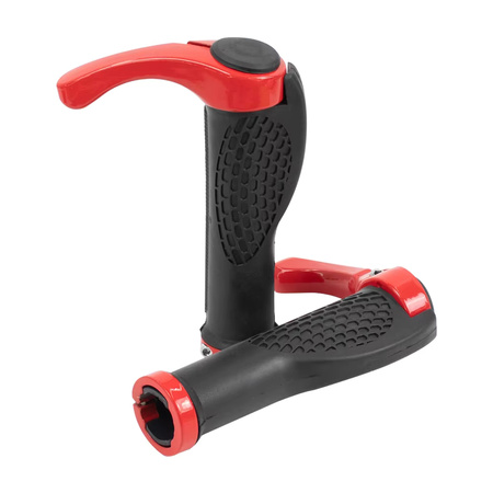Gripy (chwyty) z rogami - black/red
