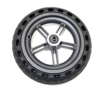 Szare koło tylne z osią i pełną oponą do Xiaomi M365 PRO / PRO 2