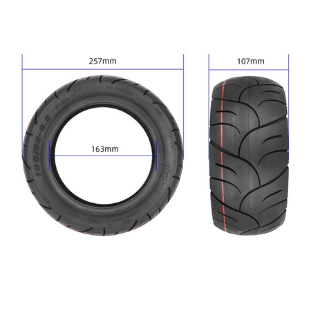 Opona 100/55-6.5 bezdętkowa z żelem do KuKirin G4 / Techlife X9 / Dualtron Thunder, Ultra / ZERO 11X
