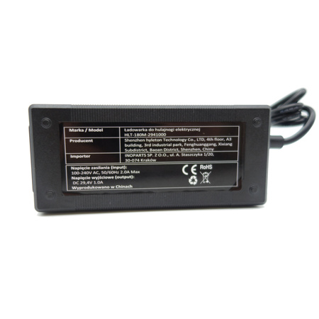 Ładowarka 29,4V 1A do Roweru Elektrycznego / Hulajnogi Motus Scooty 6.5