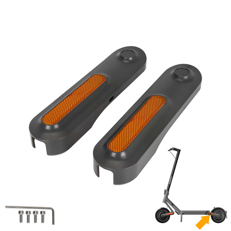 Pokrywy Osłony Śrub Widelca Tylnego + Odblaski do Xiaomi 4 Ultra