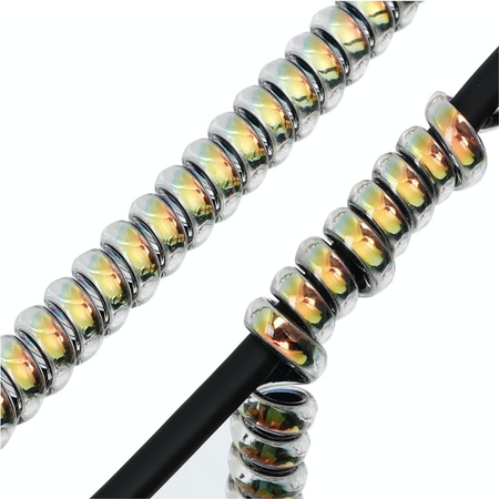 Spiralna Osłona Kabli do Hulajnogi Elektrycznej - Złoty Połysk