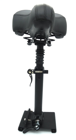 Amortyzowane siodełko do Xiaomi M365 / 1S / Essential / Mi 3 / Fiat 500 - Czarny, czerwony