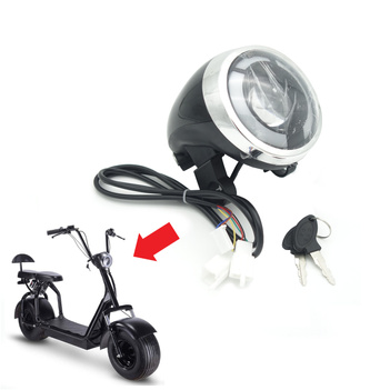 Lampa przednia LED z wyświetlaczem i stacyjką do skutera elektrycznego CP-1 / Velex / City Coco / Bili Coco