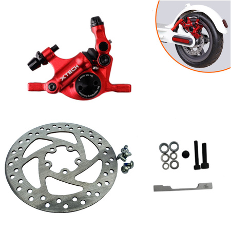 Zestaw zacisk XTECH tarcza 140mm do Xiaomi M365pro