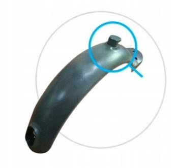 Osłona Guma na Zaczep Hak Błotnika Tył Xiaomi M365 / M365 pro / PRO 2 - BIAŁY