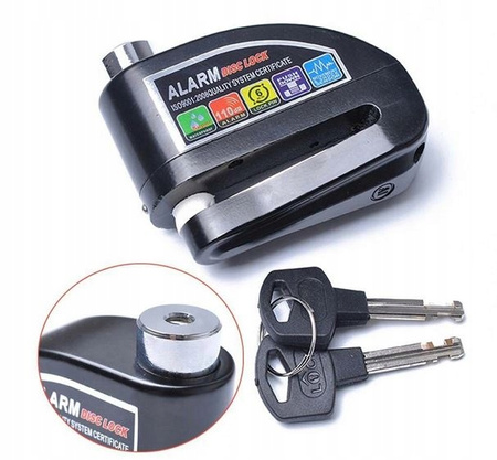 Blokada Tarczy Hamulcowej DISC LOCK Alarm do Xiaomi M365 / PRO / PRO 2 - Czarny