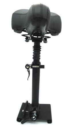 Amortyzowane siodełko do Xiaomi M365 / 1S / Essential / Mi 3 / Fiat 500 - Czarny, czerwony