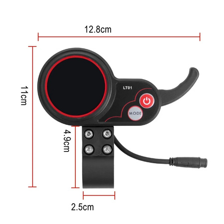 Wyświetlacz LT01 Złącze 6 pin do Kaabo Mantis 8 / 10 / Kaabo Wolf Warrior X / Kaabo Wolf Warrior11