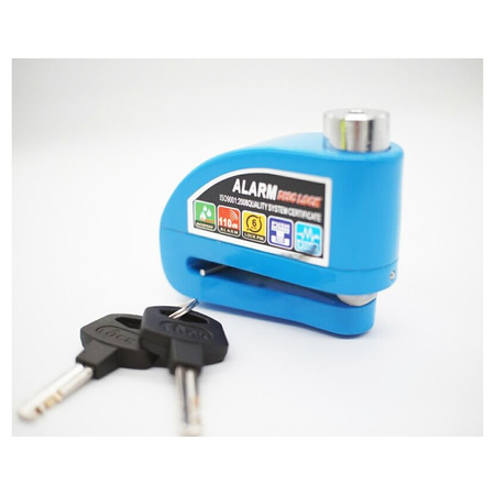 Blokada zabezpieczenie z alarmem DISC LOCK do Xiaomi M365 / PRO / PRO 2 - Niebieski