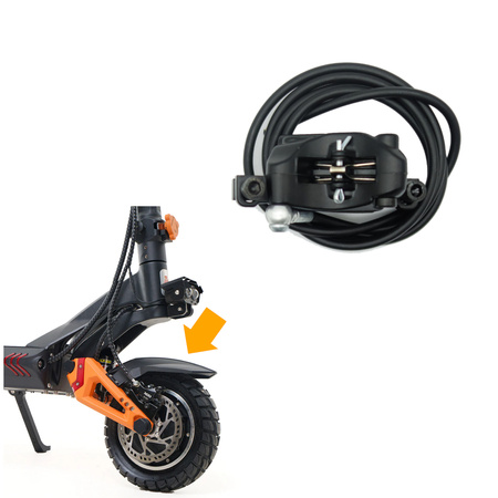 Zestaw Przedni hamulec hydrauliczny (zacisk+przewód) + Lewa hydrauliczna klamka hamulca do Kukirin G3 PRO