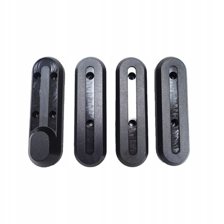 4x Pokrywa śrub SZARA + naklejki odblaskowe CZERWONE do Xiaomi M365 / PRO / PRO 2 / 1S / Essential