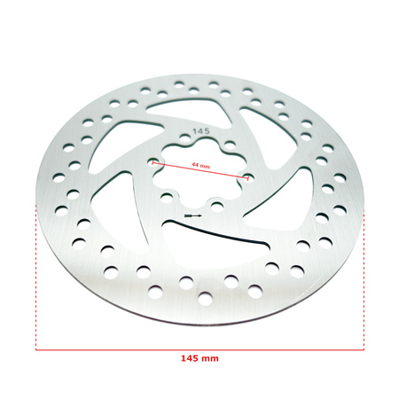 Tarcza hamulcowa 145 mm 6 otworów + śruby do hulajnogi Techlife X8 / Vsett 10+