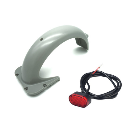 Jasnoszary Błotnik + Tylna Lmapka LED do Motus Scooty 10