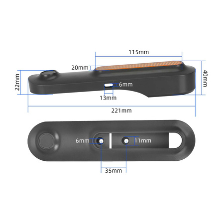 Pokrywy Osłony Śrub Widelca Tylnego + Odblaski do Xiaomi 4 Ultra