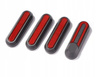 4x Odblaskowa osłona śrub do Xiaomi M365 / PRO / PRO 2 / 1S / Essential - Szary / Czerwony