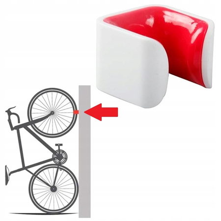 Uchwyt ścienny do przechowywania hulajnogi do Xiaomi M365 / PRO / PRO 2 / 1S / Essential - BIAŁY + CZERWONY