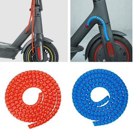 Spiralna Osłona Kabli do Hulajnogi Xiaomi/Ninebot/Motus - NIEBIESKI
