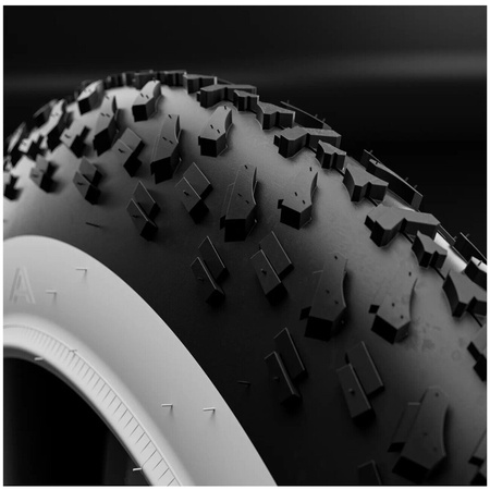 Gruba Opona Pneumatyczna Innova 20x4.0" White Wall do Roweru typu Fatbike