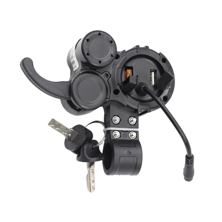 Wyświetlacz LIVIAE z Manetką Gazu złącze 6 pin + Stacyjka i 2 Kluczyki