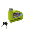 Wodoodporna blokada DISC LOCK z alarmem na tarczę hamulcową do hulajnogi - zielony