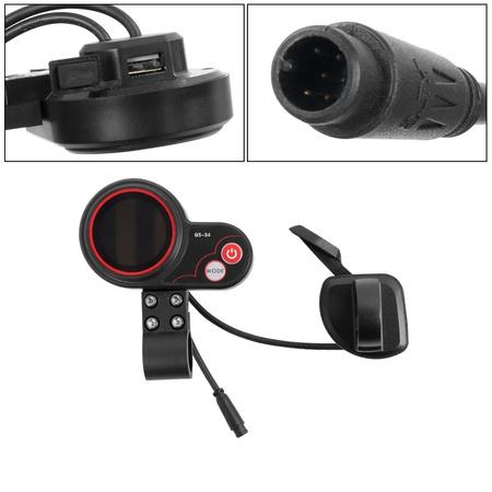 Wyświetlacz QS-S4 (6 pin)  + Manetka 108X-R do Techlife / Motus / Zero