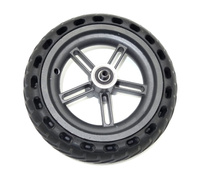 Szare koło tylne z osią i pełną oponą do Xiaomi M365 PRO / PRO 2