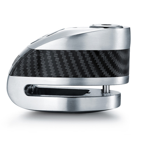 Zabezpieczenie Disc Lock z Alarmem ZOVII ZD6 - Brushed Metal