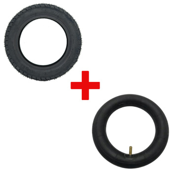 ZESTAW Opona TERENOWA / OFF ROAD 10x2" + dętka 10x2" z wentylem prostym do XIAOMI