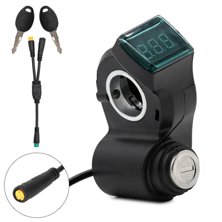 Stacyjka z Woltomierzem i Kluczykami + Przejściówka do Kamikaze K1 / K1 Plus / K1 Max