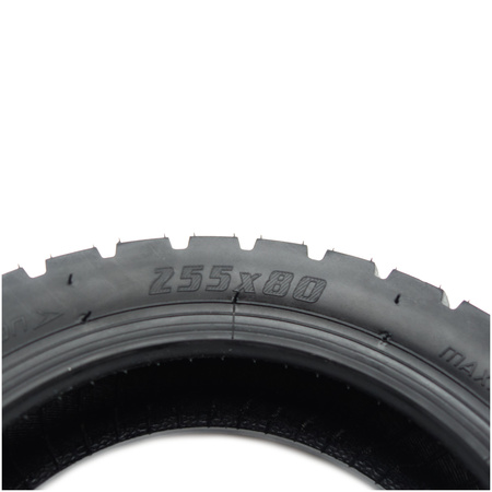 OPONA 10x3" (255x80) Terenowa + Dętka 10x2.50" Wentyl 90/45