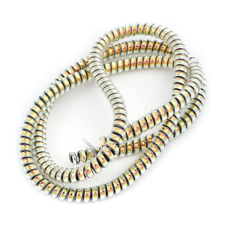 Spiralna Osłona Kabli do Hulajnogi Elektrycznej - Złoty Połysk