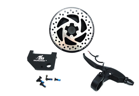 Osłona Silnika 500W 48V Monorim MD500W-MAX z tarczą hamulcową do Ninebot Max G30 i Motus Scooty 10. Zainstaluj Tylny hamulec