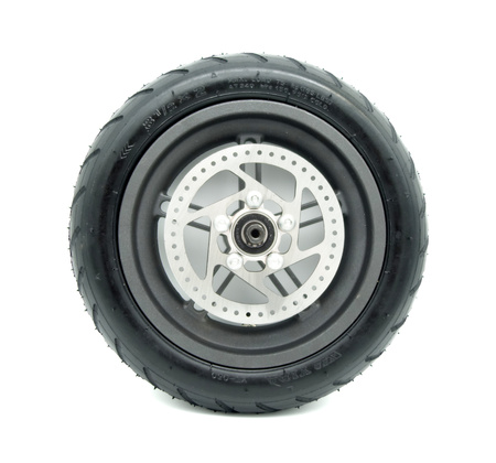 ZESTAW Koło Tył - Felga + opona pneumat 8.5" + tarcza 110mm V1 do Xiaomi M365 / 1S / Essential