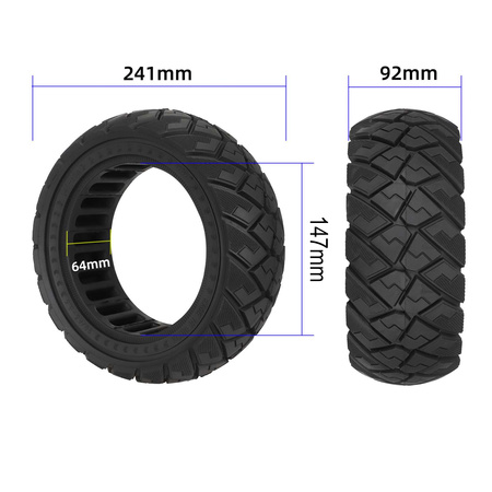 OPONA 90/65-6.5 Bezdętkowa Półpełna do ZERO 11X/Dualtron Thunder/Kaabo Wolf Warrior