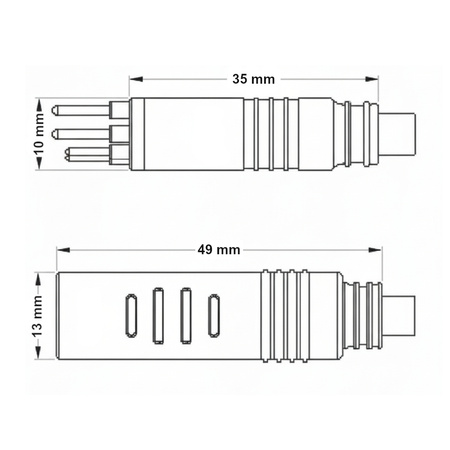 Przewód Kabel Silnika Przedłużenie 9 Pin 110 cm do Hulajnogi Elektrycznej