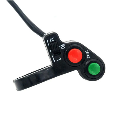 Uniwersalny przełącznik świateł i kierunkowskazów 5 pin do hulajnogi elektrycznej