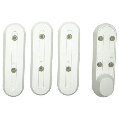 4x Biała pokrywa śrub kół do Xiaomi M365 / M365 PRO / PRO 2 / 1S / Essential / Mi 3