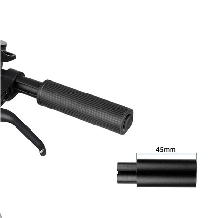 Szerokie gripy silikonowe ULIP do Xiaomi Mi Electric Scooter / Ninebot ES - Black