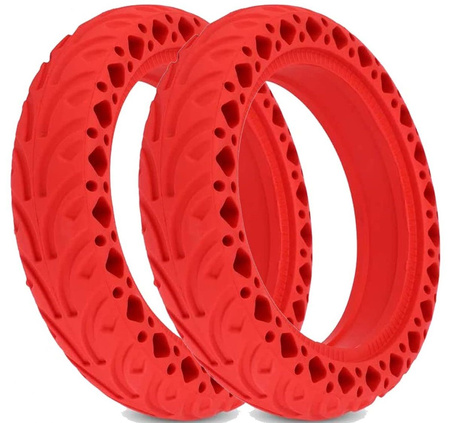 Opona półpełna 8.5x2" do Xiaomi M365 / PRO / PRO 2 / 1S / Essential - CZERWONY