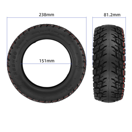 Zestaw 2x Opona ULIP 255x80 (10x3") do Techlife X7/Q7/KuKirin G2 MAX/G3 PRO/Motus PRO 10