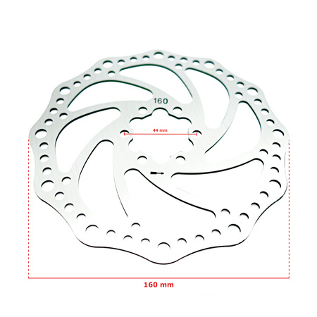 Tarcza Hamulcowa 160 mm 6 Otwórów + Śruby do Hulajnogi Elektrycznej