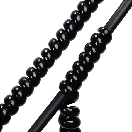 Spiralna Osłona Kabli do Hulajnogi Elektrycznej - Czarny Połysk