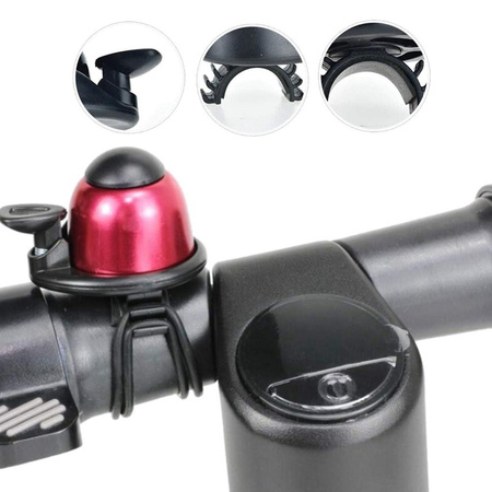 Dzwonek na kierownicę do Ninebot ES1/ES2/ES3/ES4 - kolor CZERWONY