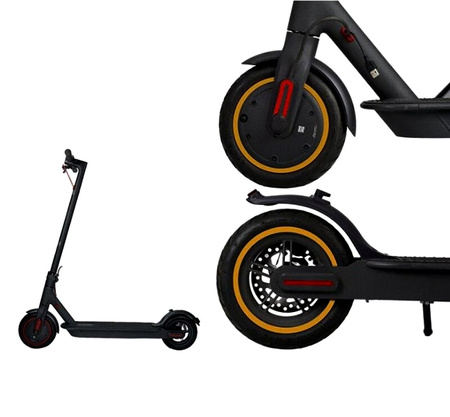 Naklejki odblaskowe na pokrywy silnika do Xiaomi M365 / PRO / PRO 2 / 1S / Essential - ŻÓŁTY