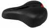Amortyzowane siodełko do Xiaomi M365 / 1S / Essential / Mi 3 / Fiat 500 - Czarny, czerwony